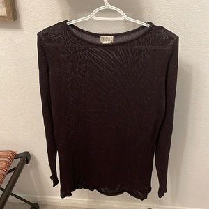 Eileen Fisher, brown sweater, medium